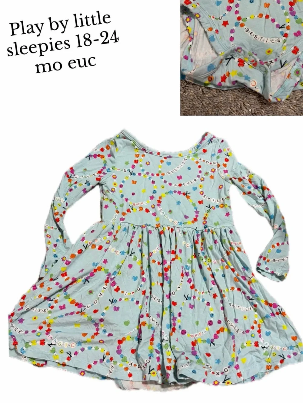 Little sleepies bamboo 18-24 month dress